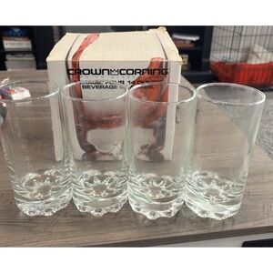 1984 Crown (Crystal) Corning MIRAGE 14oz. Beverage Glasses #1403